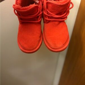 UGG Red Ankle Boots